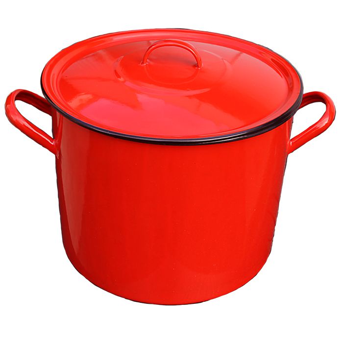 Smaltovaný hrnec s poklicí 25 L