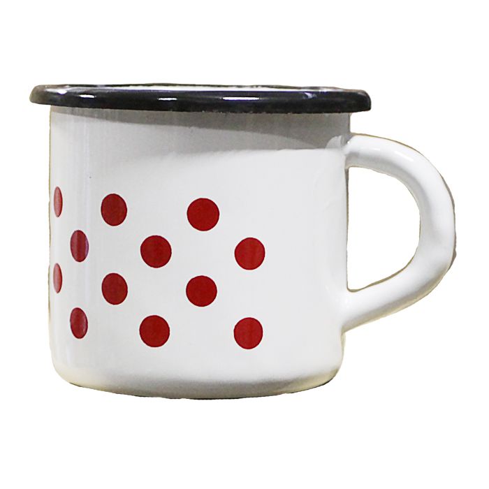 Smaltovaný hrnek 500 ml (tečky)