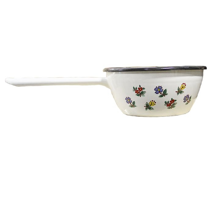Smaltovaný kastrol s rukojetí 0,75 L