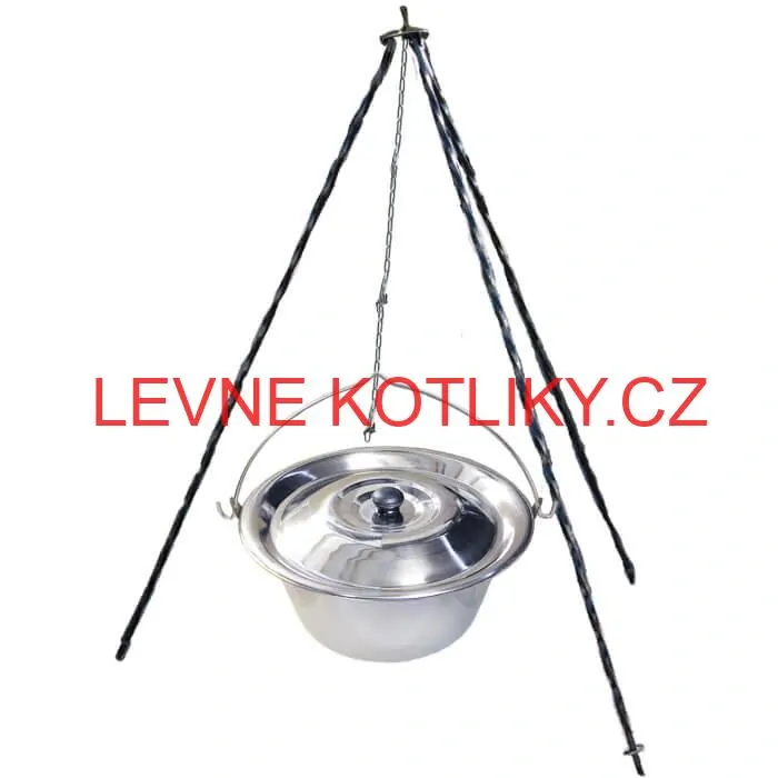 Nerezový kotlík 14 L INOX + poklice + stojan CLASSIC