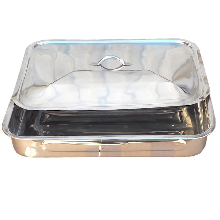 Nerezový pekáč s poklicí 42 x 31 cm INOX