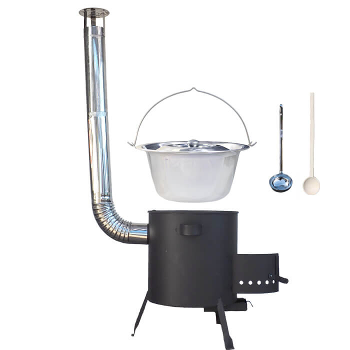 Nerezový kotlík 22 L (0,8 mm) + žáruvzdorná kotlina (1 mm) 42 PLUS 600