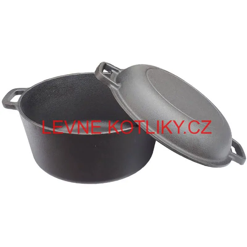 Litinový kastrol s pánví 2 v 1 26 cm