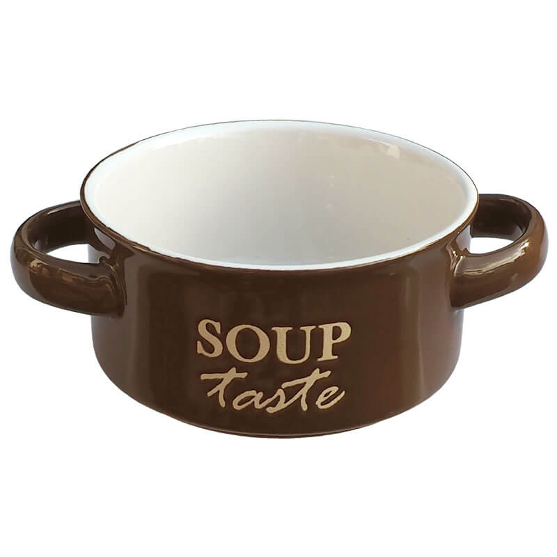 Keramická miska na polévku-hnědá SOUP