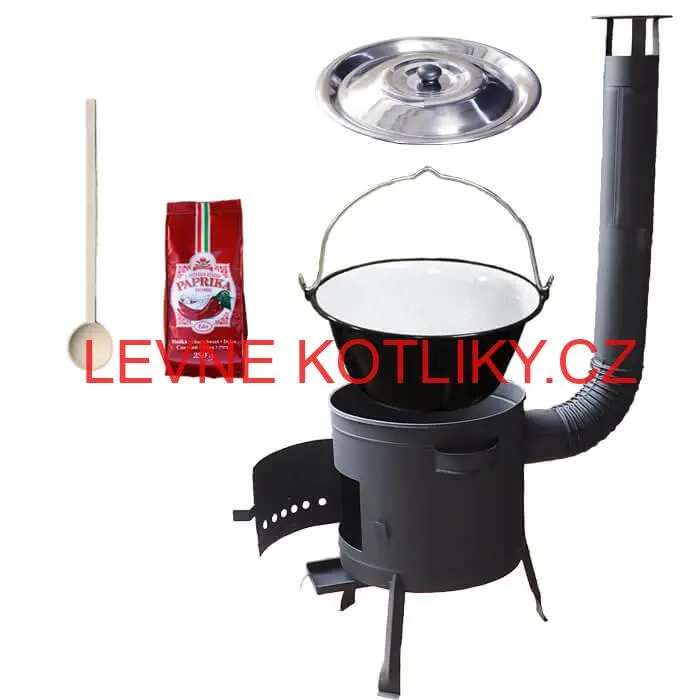 Smaltovaný kotlík 25 L (1,2 mm) + silnostěnná (1,5 mm) žáruvzdorná kotlina BALKY STRONG 42 PLUS 600