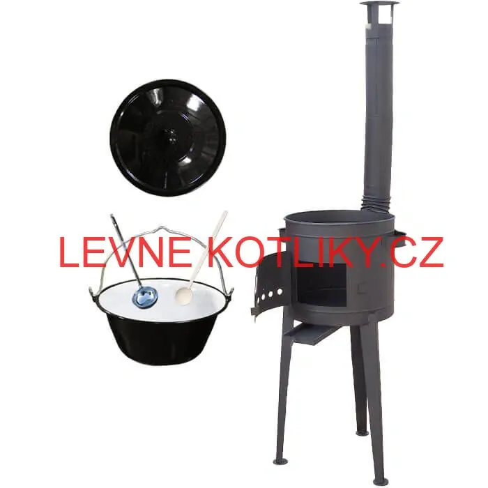 Smaltovaný kotlík 25 L (1,2 mm) + vysoká kotlina (2,0 mm) HODO 42 PLUS 600