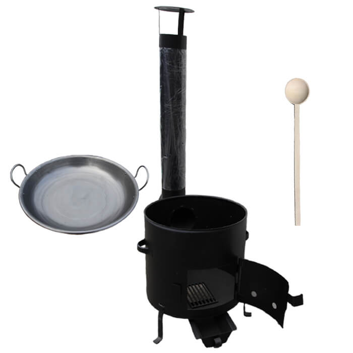 Pánev paella 46 cm + kovová kotlina 42 cm CLASSIC