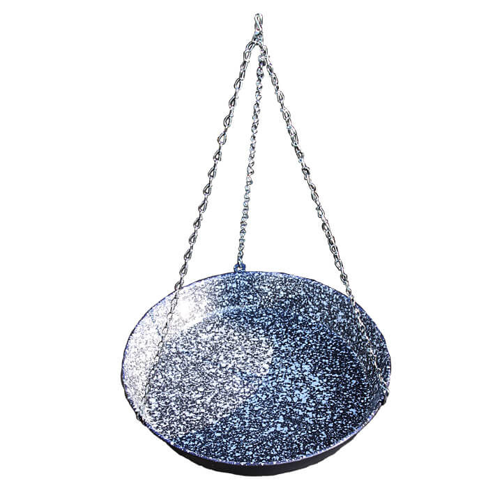Smaltovaná grilovací pánev s řetízkem 42 cm
