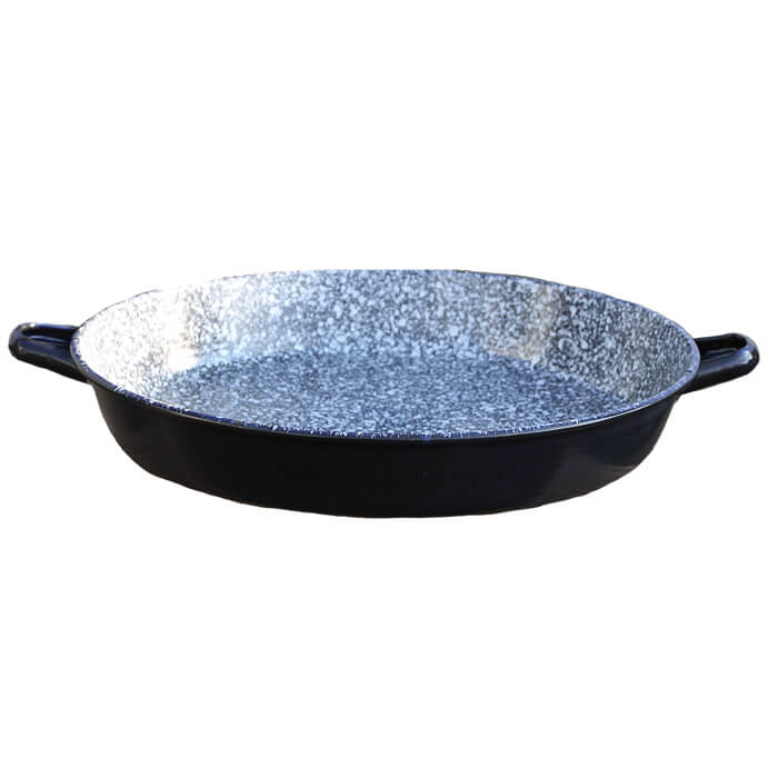 Smaltovaná grilovací pánev s oušky 42 cm