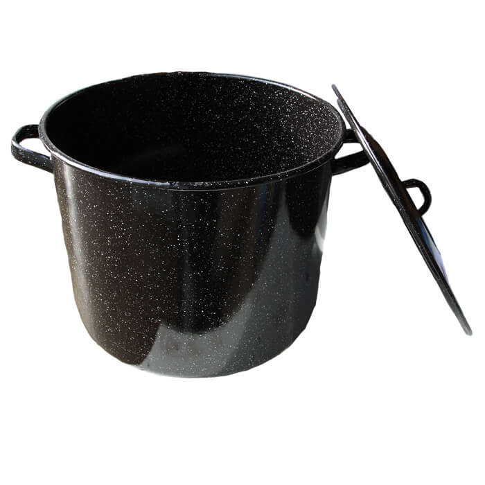 Smaltovaný hrnec s poklicí 43 L