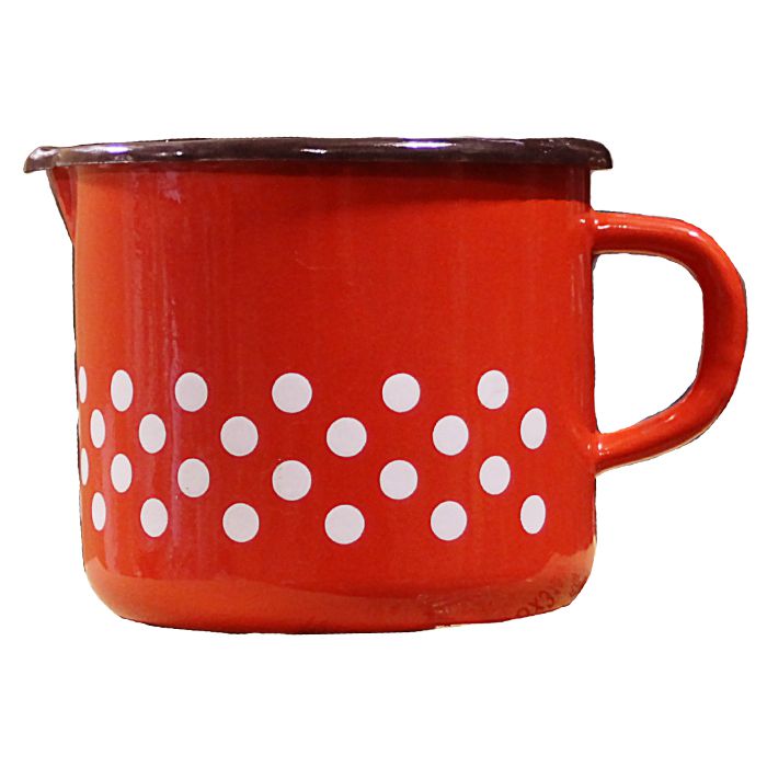 Smaltovaný hrnek 1,5 L (tečky)