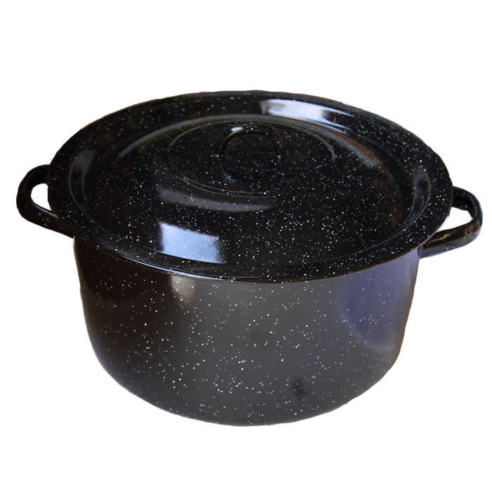 Smaltovaný kastrol s poklicí 20 L COMBI