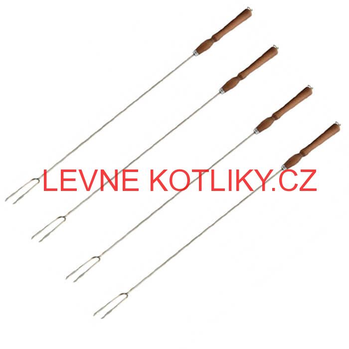 Vidličky na opékání 90 cm, 4 ks NEREZ