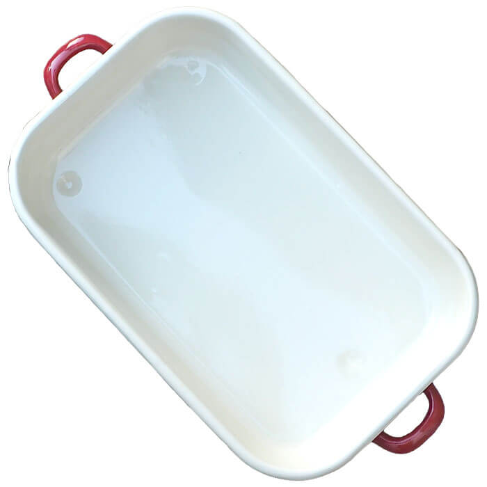 Smaltovaný pekáč 40 x 21,5 cm ČERVENÝ