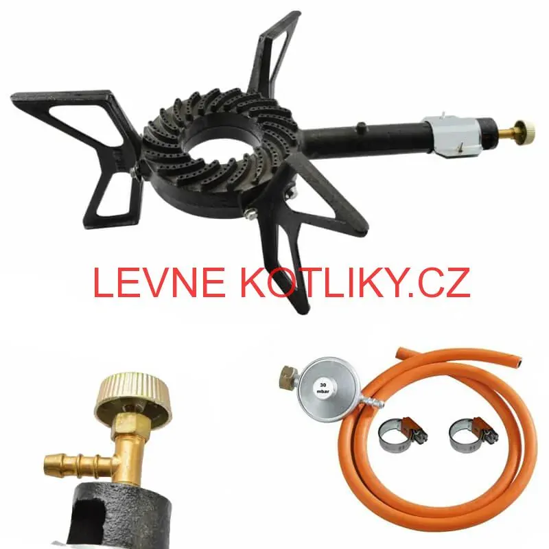 Hořák - plynový vařič 7,5 kW HU + připojovací příslušenství