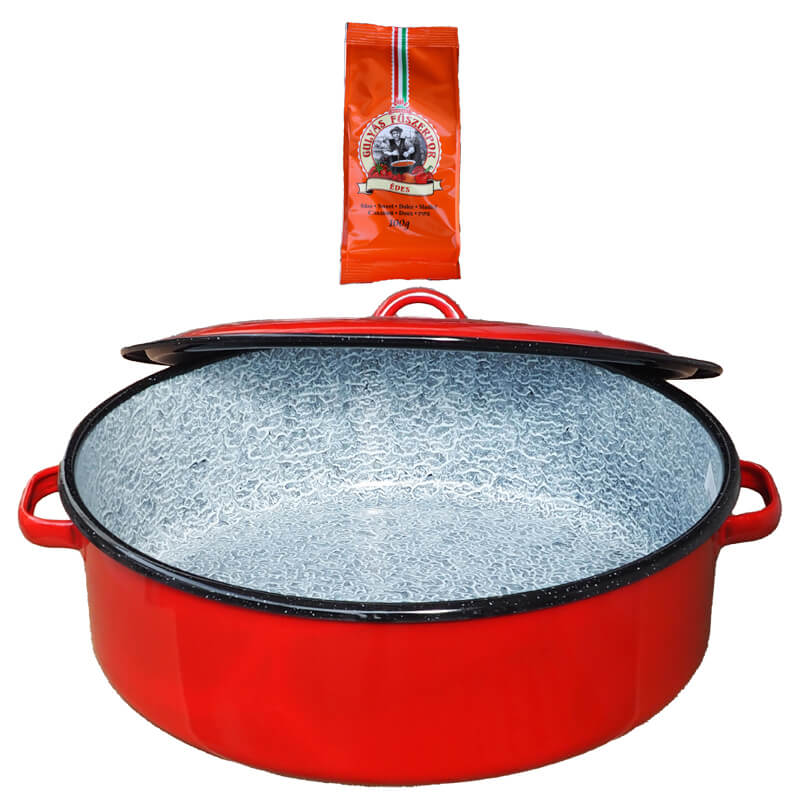 Smaltovaný kastrol s poklicí 10 L CLASSIC + paprikový pepř na guláš