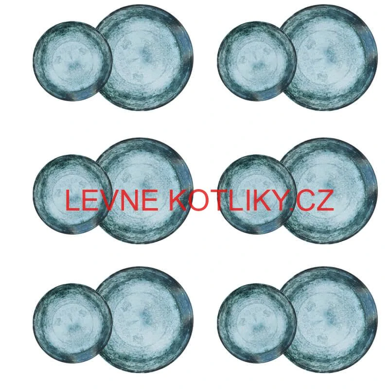 Souprava keramických talířů 18 ks BLUE