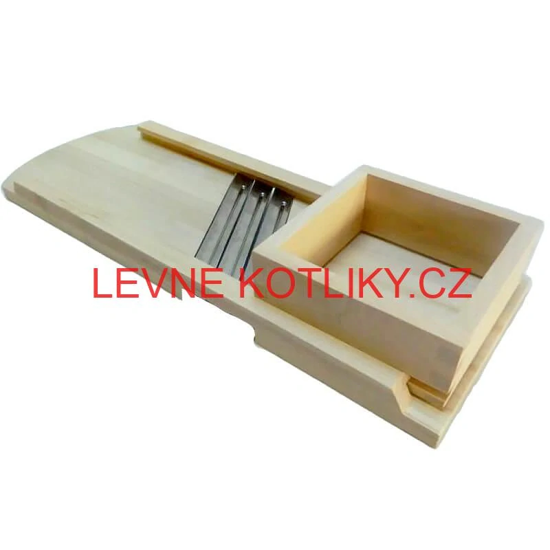 Ruční dřevěný kráječ zelí 3 nože 56 x 19 cm (malý)