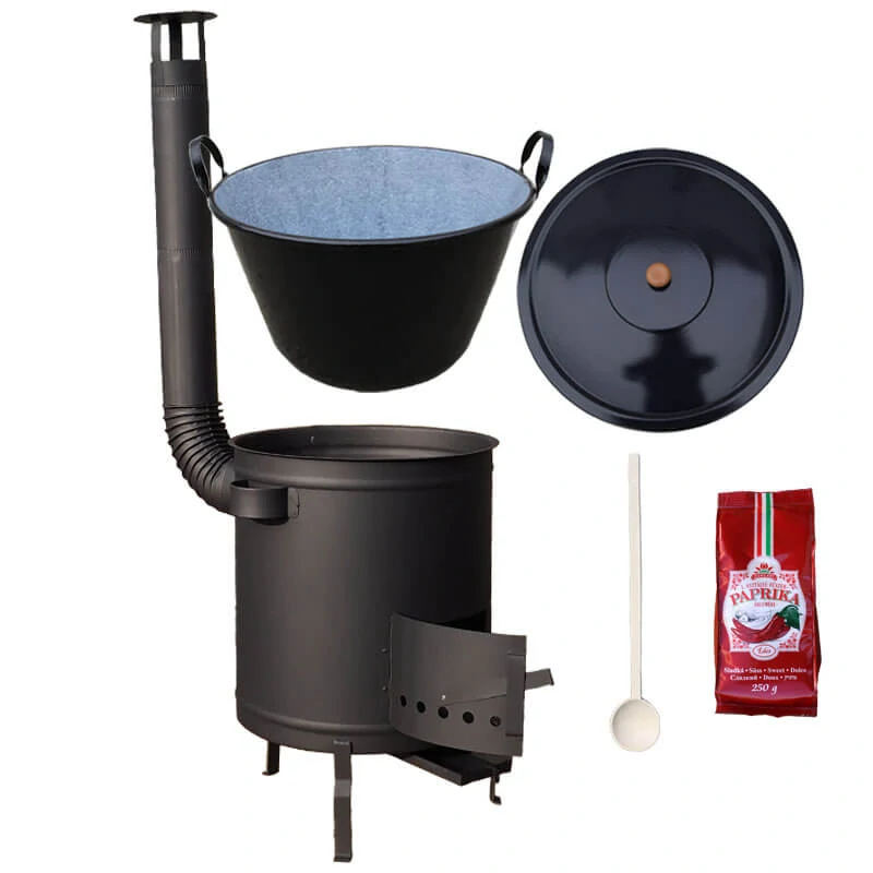 Smaltovaný kotel 70 L + silná kovová kotlina 53 cm (2 mm) STRONG PLUS 600 + sladká paprika 250 g