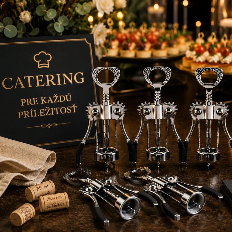 Sada 5 otvíráků na víno – vývrtky pro catering a oslavy