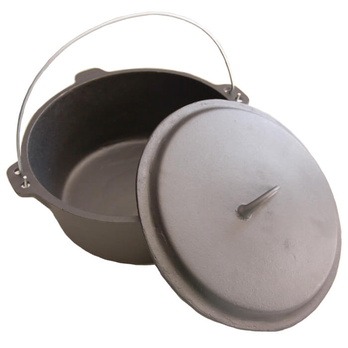 Litinový kotlík 7,2 L + litinová poklice