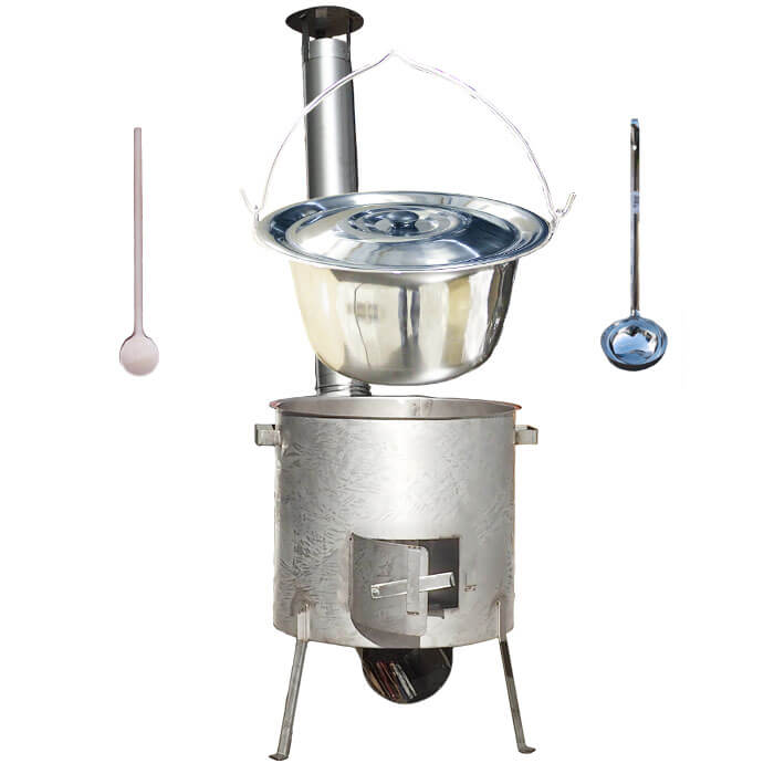 Nerezový kotlík 20 L (1,2 mm) INOX, zesílená vysoká nerezová kotlina 42 cm KOMFORT