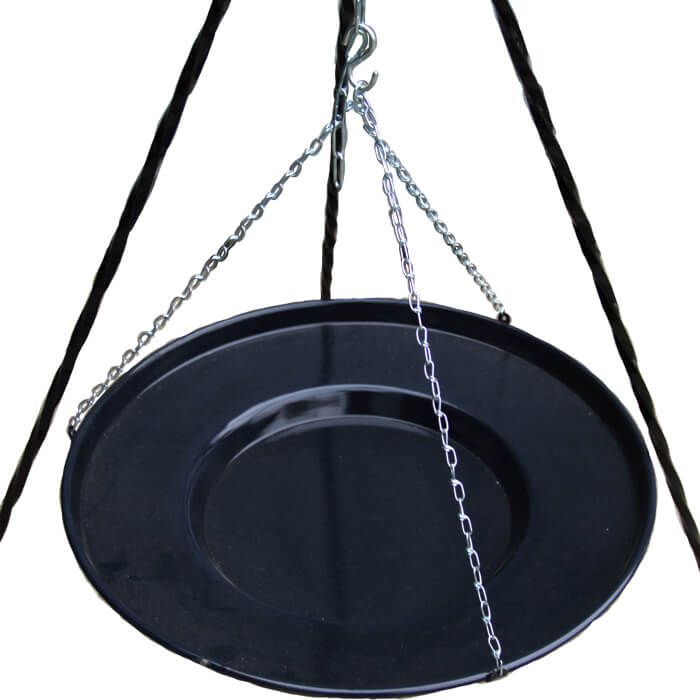 Smaltovaná grilovací pánev s řetízkem 56 cm