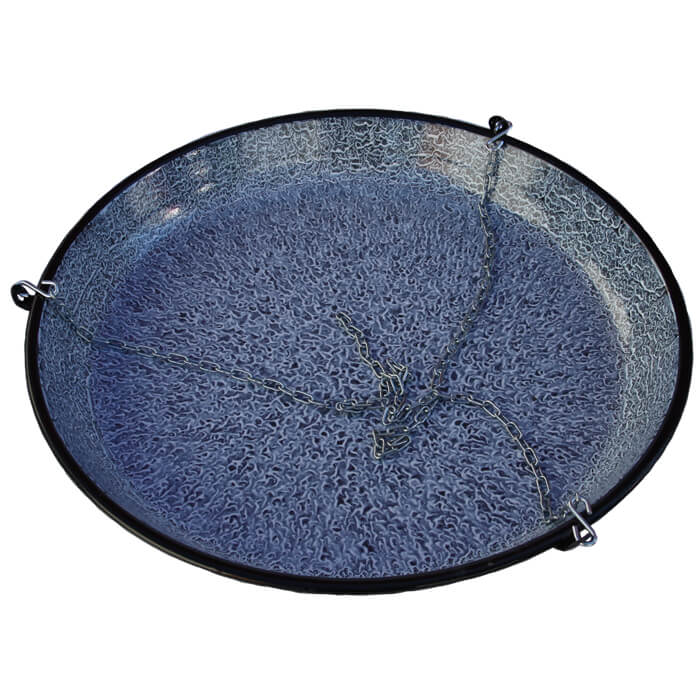 Smaltovaná grilovací pánev s řetízkem 45 cm
