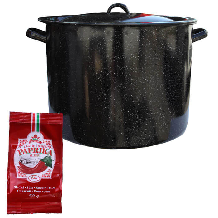 Smaltovaný hrnec s poklicí 50 L + Paprika 50 g