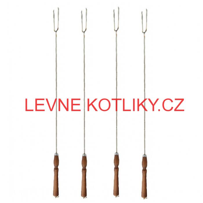 Vidličky na opékání 90 cm, 4 ks NEREZ