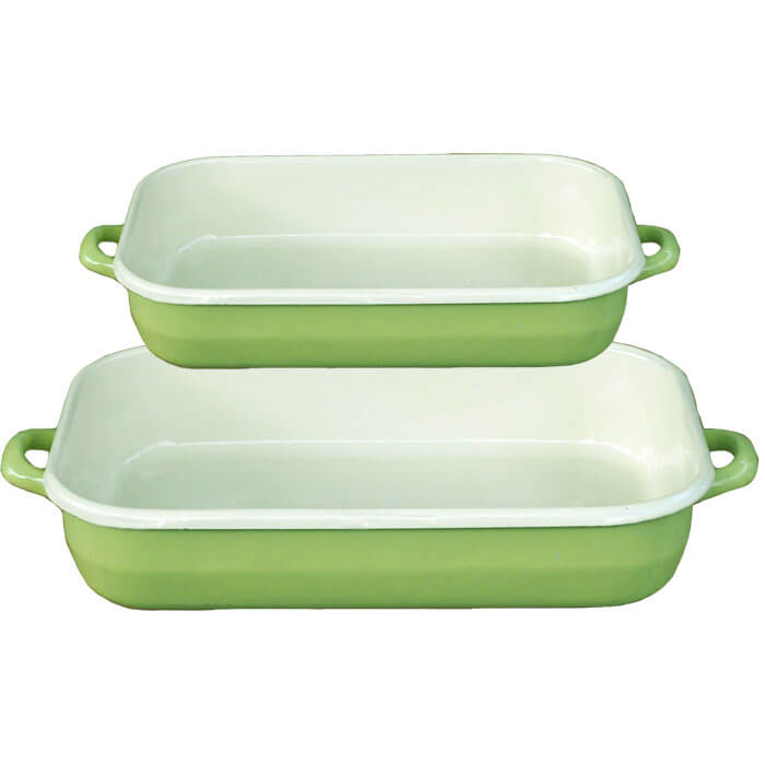 Smaltované pekáče GREEN 2 ks