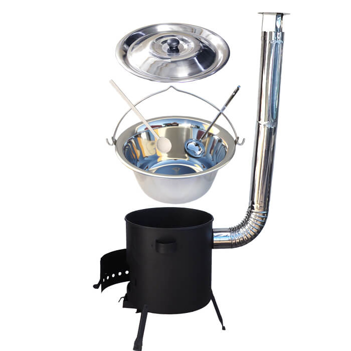 Nerezový kotlík 22 L (0,8 mm) + žáruvzdorná kotlina (1 mm) 42 PLUS 600