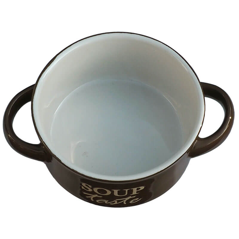 Keramická miska na polévku-hnědá SOUP