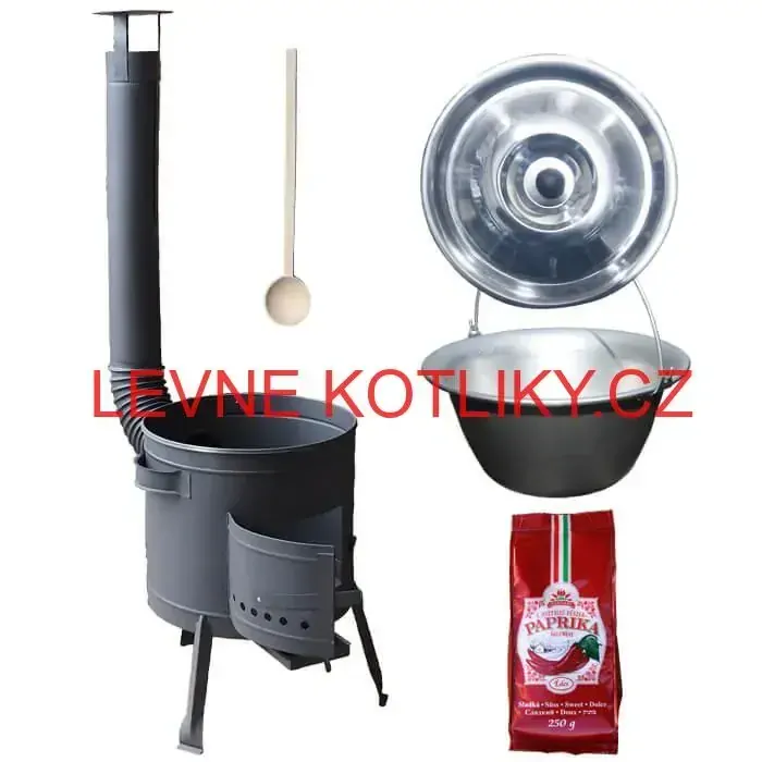 Nerezový kotlík 20 L (1,5 mm) + silnostěnná (1,5 mm) žáruvzdorná kotlina BALKY STRONG 42 PLUS 600