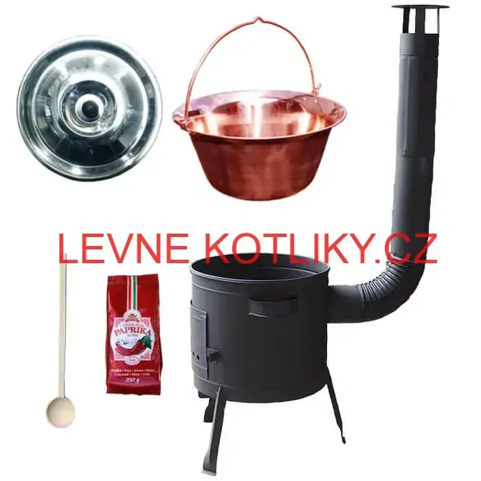 Měděný kotlík 20 L (1,2 mm) + silnostěnná (1,5 mm) žáruvzdorná kotlina BALKY STRONG 42 PLUS 600