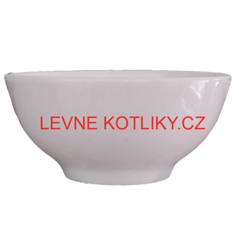 Keramické misky na servírování guláše 15 cm 6 ks bílé