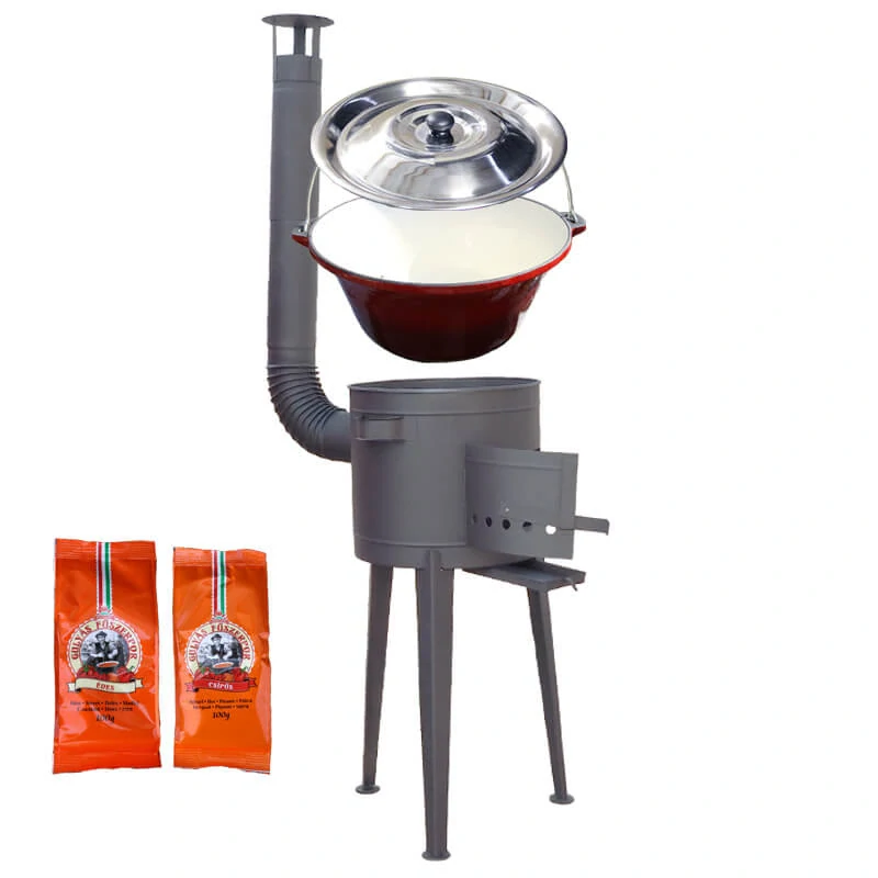 Litinový kotlík se smaltovanou úpravou 22 L + vysoká kotlina 42 PLUS 600 + paprikový pepř na guláš - MIX 100 g