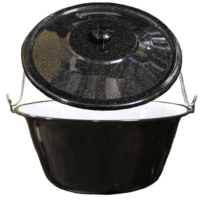 Smaltovaný kotlík 30 L + poklice