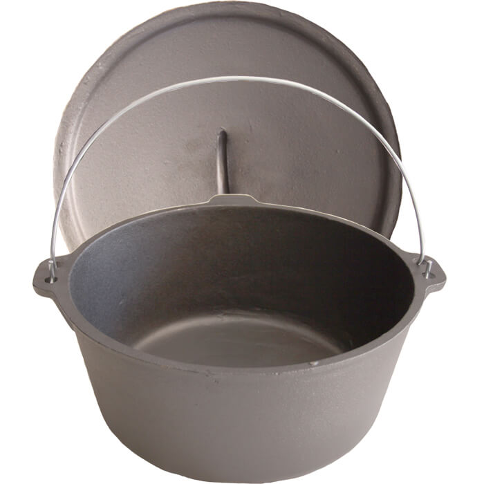 Litinový kotlík 7,2 L + litinová poklice