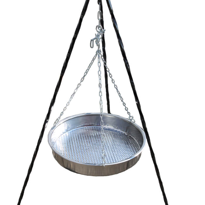 Nerezová pánev s řetízkem 49 cm INOX