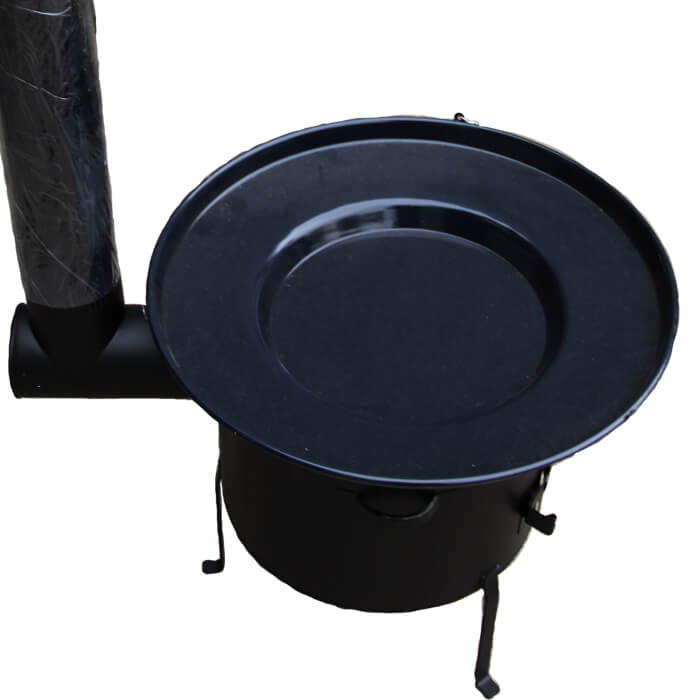 Smaltovaná grilovací pánev s řetízkem 56 cm