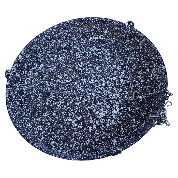 Smaltovaná grilovací pánev s řetízkem 42 cm