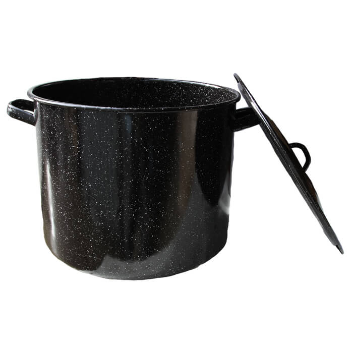 Smaltovaný hrnec s poklicí 43 L