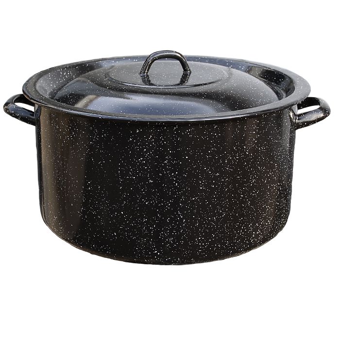 Smaltovaný kastrol s poklicí 20 L