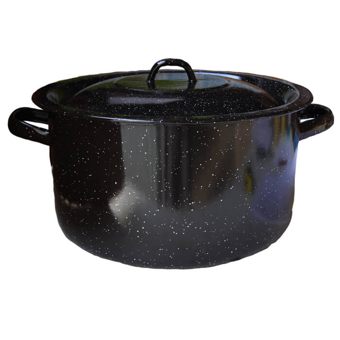 Smaltovaný kastrol s poklicí 20 L COMBI