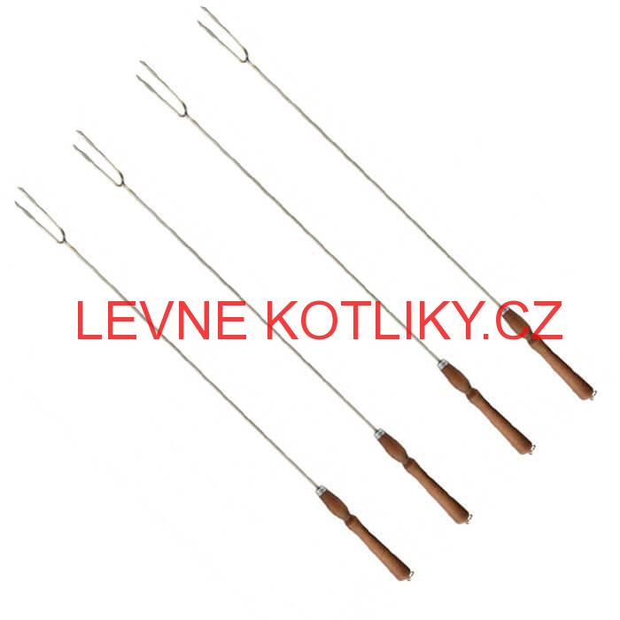 Vidličky na opékání 90 cm, 4 ks NEREZ
