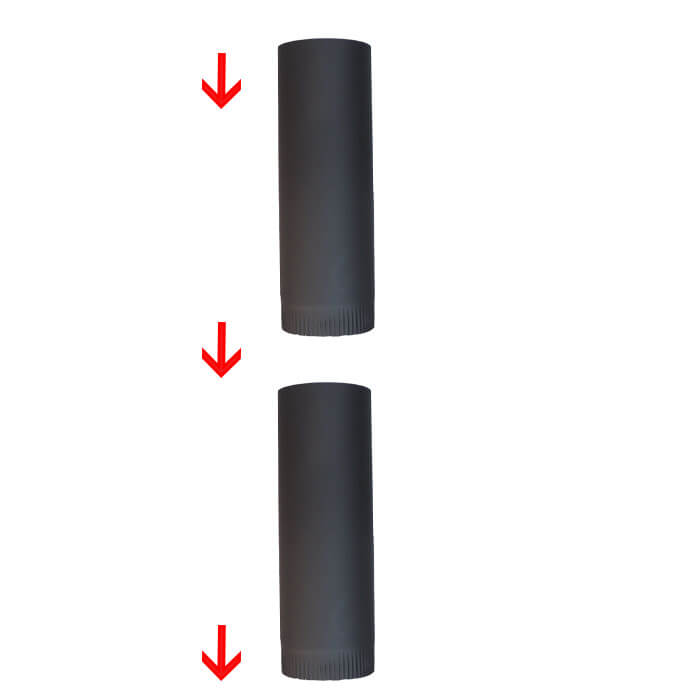 Roura na kouřovod PLUS 600 50 cm x 11,8 cm