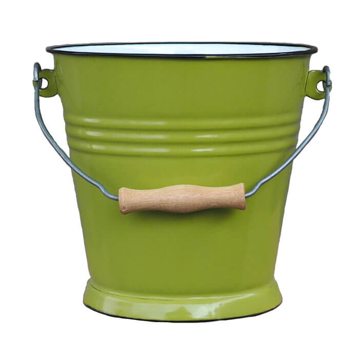 Smaltované vědro 5 l GREEN