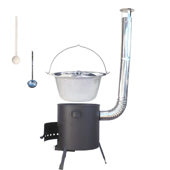 Nerezový kotlík 22 L (0,8 mm) + žáruvzdorná kotlina (1 mm) 42 PLUS 600