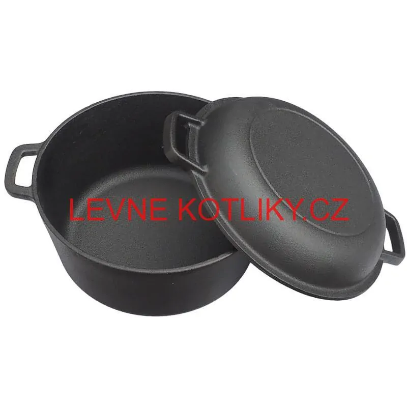 Litinový kastrol s pánví 2 v 1 26 cm